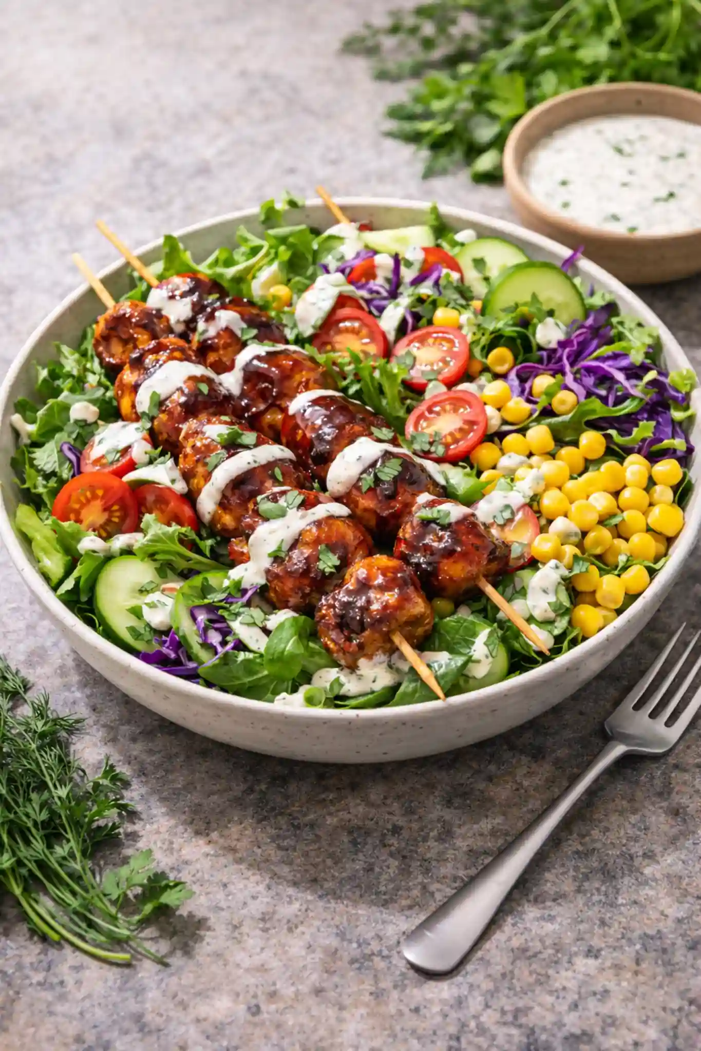 Hearty Summer Salad Dinner