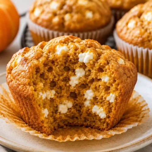 easy pumpkin cottage cheese muffins